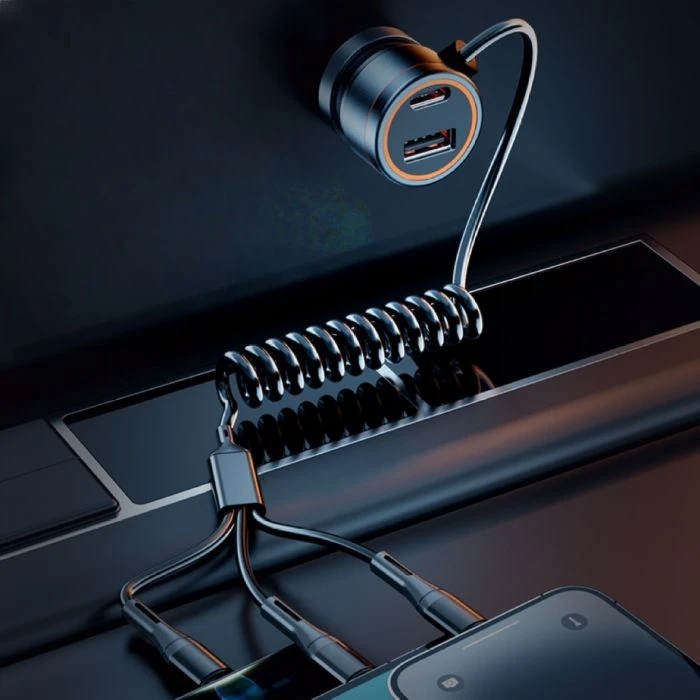 USB A And C Car Charger With Cable manufacturers