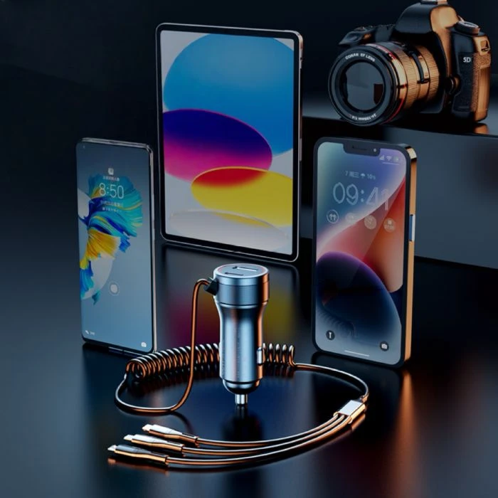 USB A And C Car Charger With Cable factory