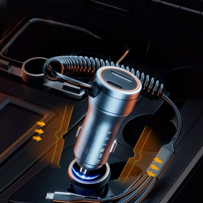 USB A And C Car Charger With Cable manufacturers